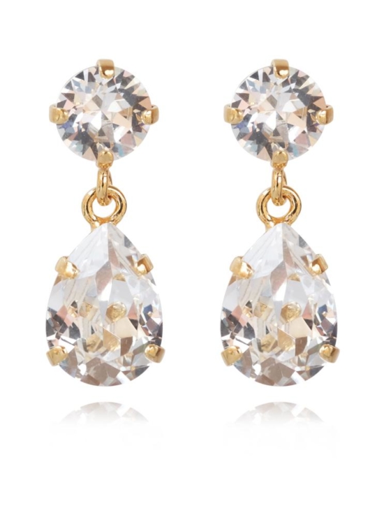 Caroline Svedbom Jewelry - MINI DROP EARRINGS GOLD - CRYSTAL | Stockmann - photo 1