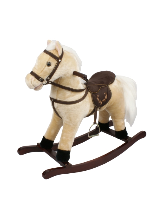 Keinuhevonen, beige