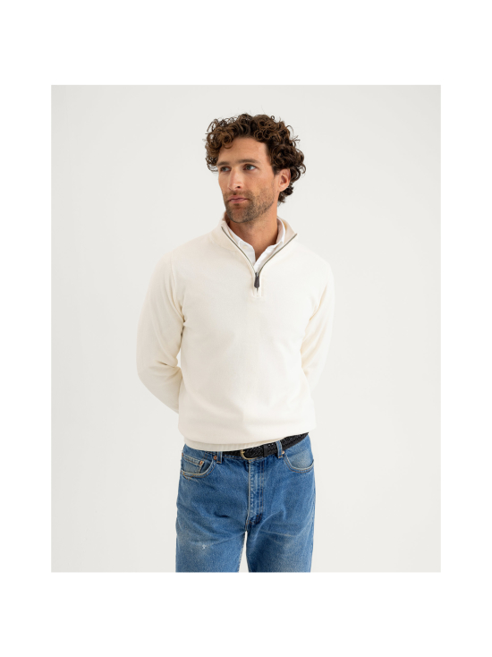 Berkeley - Brockton Halfzip -puuvillaneule - OFFWHITE | Stockmann - photo 2