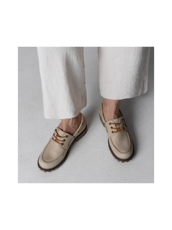 Pomar - RENTUKKA purjehduskengät - BEIGE NAPPA/TAN SOLE | Stockmann - photo 3