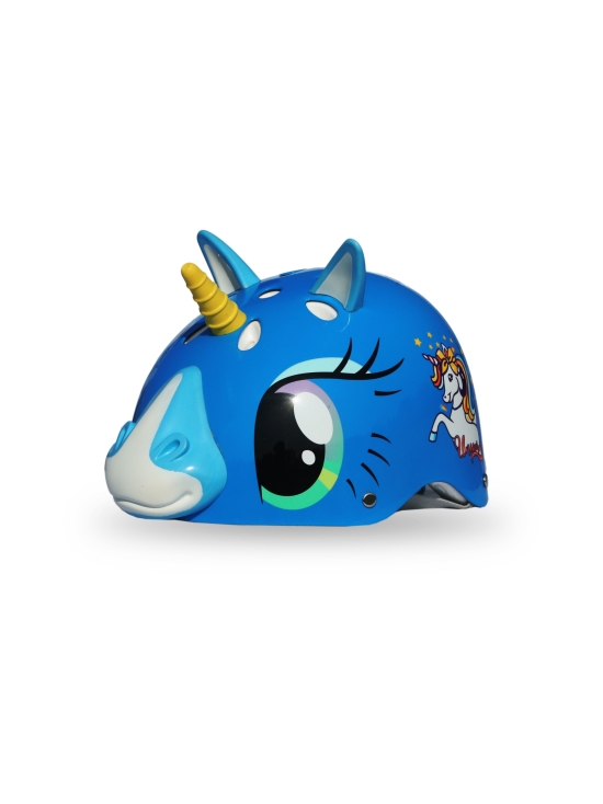Kypärä Magic Unicorn – Sininen, kiiltävä, koko M 55–58 cm