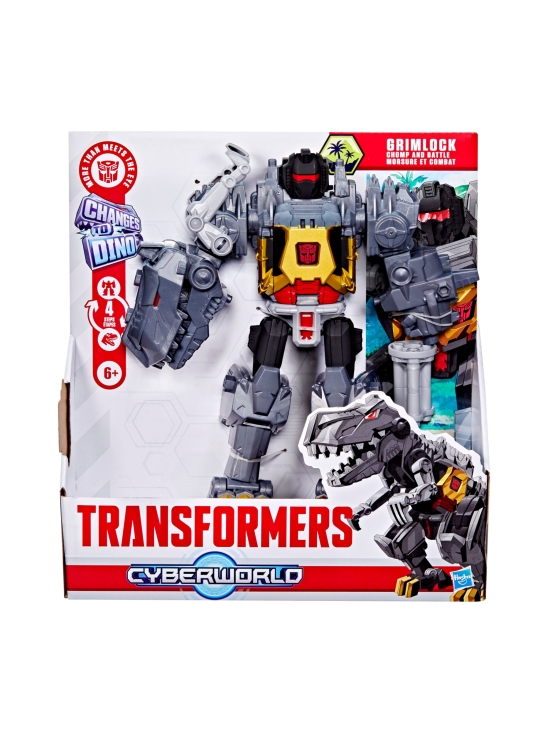 TRANSFORMERS - TRANSFORMERS Hahmo Cyberworld Chomp & Battle Grimlock, 25 cm - photo 1 TRANSFORMERS - TRANSFORMERS Hahmo Cyberworld Chomp & Battle Grimlock, 25 cm | Stockmann - photo 1