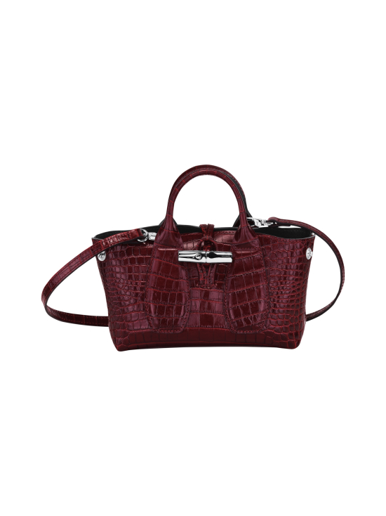 Longchamp - Roseau Croco - Top handle bag XS - Nahkalaukku - BURGUNDY - photo 2 Longchamp - Roseau Croco - Top handle bag XS - Nahkalaukku - BURGUNDY | Stockmann - photo 2