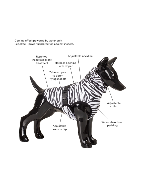 PAIKKA - Cool & Bug Vest - Repeltec for dogs - ZEBRA - photo 2 PAIKKA - Cool & Bug Vest - Repeltec for dogs - ZEBRA | Stockmann - photo 2