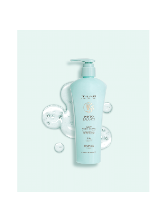 T-LAB Professional - Phyto Balance Purity AHA/BHA Shampoo -shampoo rasvoittuvalle hiuspohjalle 300ml | Stockmann - photo 2