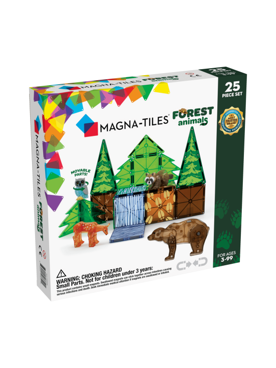 MAGNA-TILES Magneettinen rakennussetti Metsäneläimet, 25 osaa