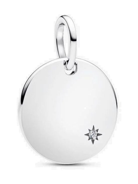 Pandora - Engravable Lab-Grown Diamond Tag Pendant - 394012C01 | Stockmann - photo 3