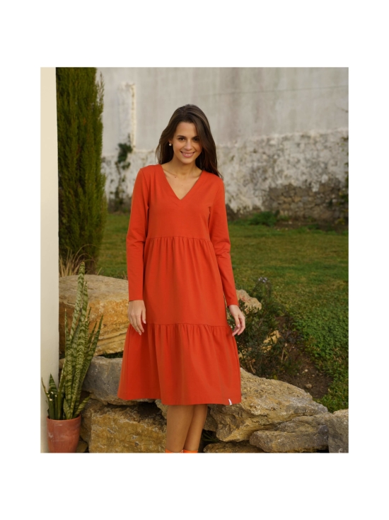 Nakoa - Amélie Dress kerrosmekko, Rooibos Tea - ROOIBOR TEA (ORANSSI) | Stockmann - photo 2