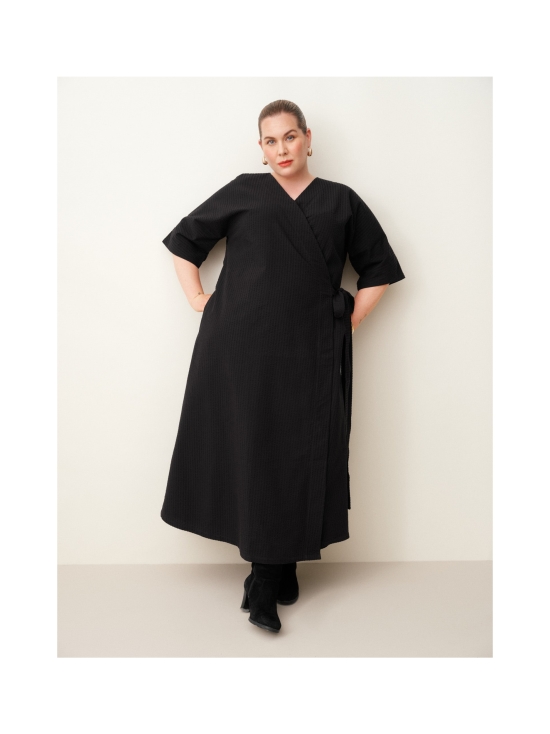 MAINIO - Ava seersucker kietaisumekko, Black - MUSTA | Stockmann - photo 3