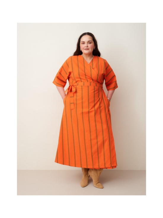 MAINIO - Ava seersucker kietaisumekko, Scarlett - ORANSSI | Stockmann - photo 1