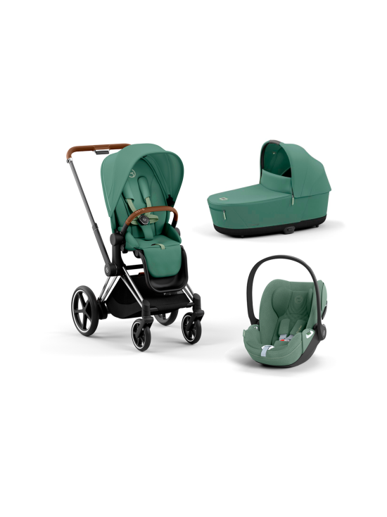 CYBEX - Cybex ePriam yhdistelmävaunut ja turvakaukalo (Chrome/Brown) - LEAF GREEN - photo 2 CYBEX - Cybex ePriam yhdistelmävaunut ja turvakaukalo (Chrome/Brown) - LEAF GREEN | Stockmann - photo 2
