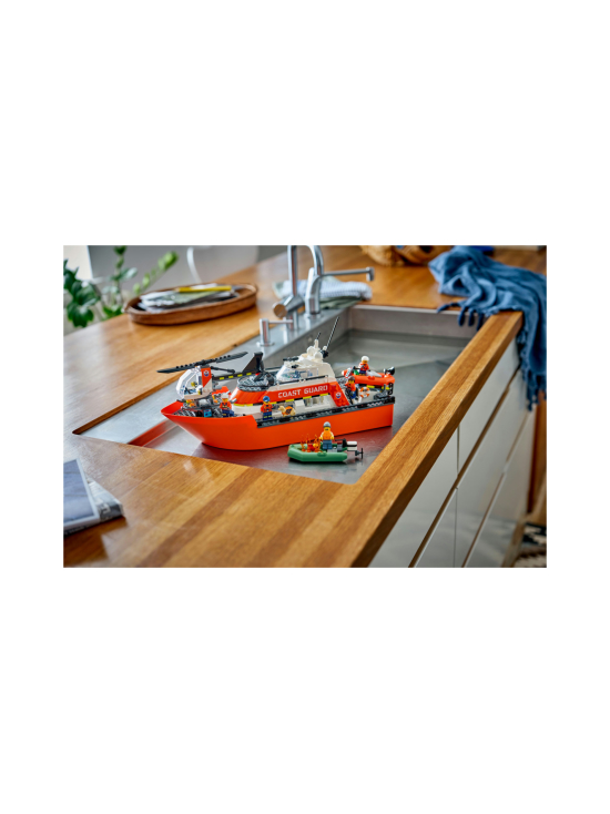 LEGO CITY - LEGO City Rannikkovartioston pelastusalus ja helikopteri 60504 | Stockmann - photo 6