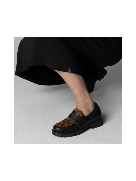 Pomar - JASMIN loaferit - BLK NAPPA/LEOPARD/TAN S | Stockmann - photo 2