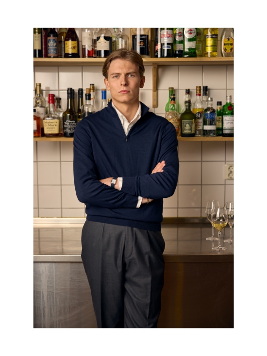 Berkeley - Wilton Merino Halfzip -villaneule - NAVY | Stockmann - photo 2