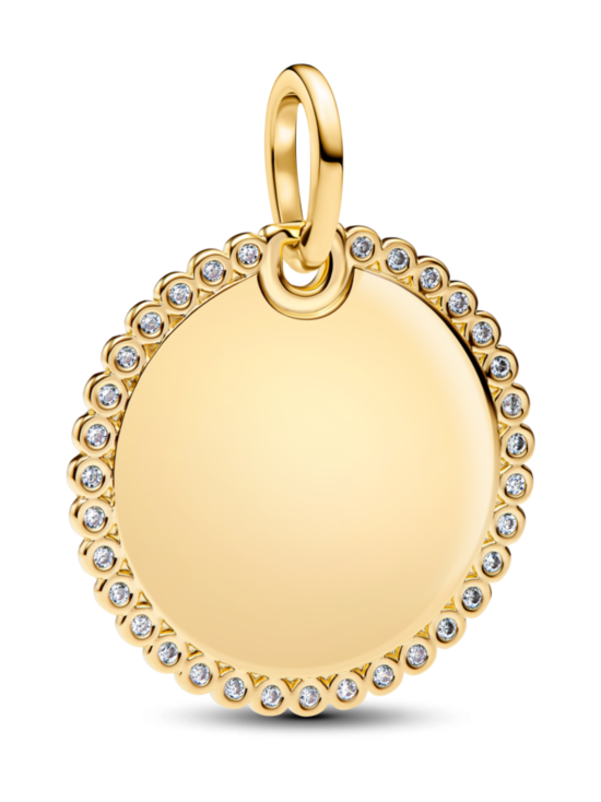 Pandora - Engravable Round Tag Pendant - 364007C01 | Stockmann - photo 1