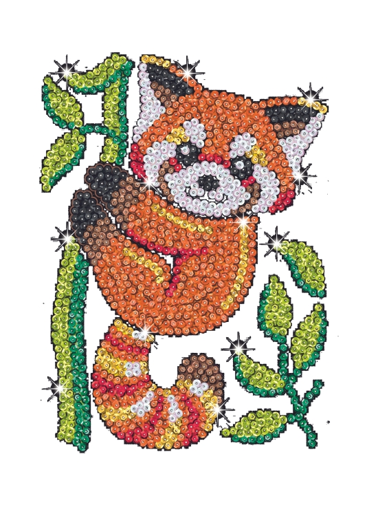 KITFIX - KITFIX Paljettimaalaus Red Kultapanda - photo 2 KITFIX - KITFIX Paljettimaalaus Red Kultapanda | Stockmann - photo 2