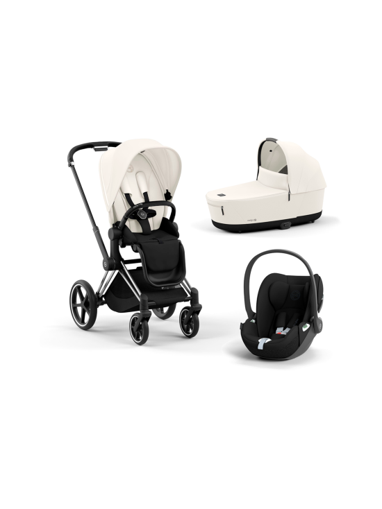 CYBEX - Cybex Priam 4 yhdistelmävaunut ja turvakaukalo (Chrome/Black) - OFF WHITE | Stockmann - photo 3