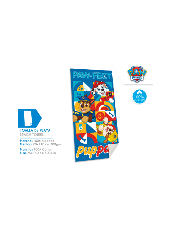 PAW PATROL - PAW PATROL Rantapyyhe, puuvillaa | Stockmann - photo 3