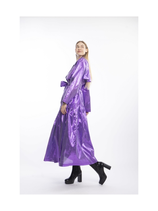 Miia Halmesmaa - LUSH- TRENSSITAKKI, KIILTÄVÄ VIOLETTI - VIOLETTI | Stockmann - photo 5