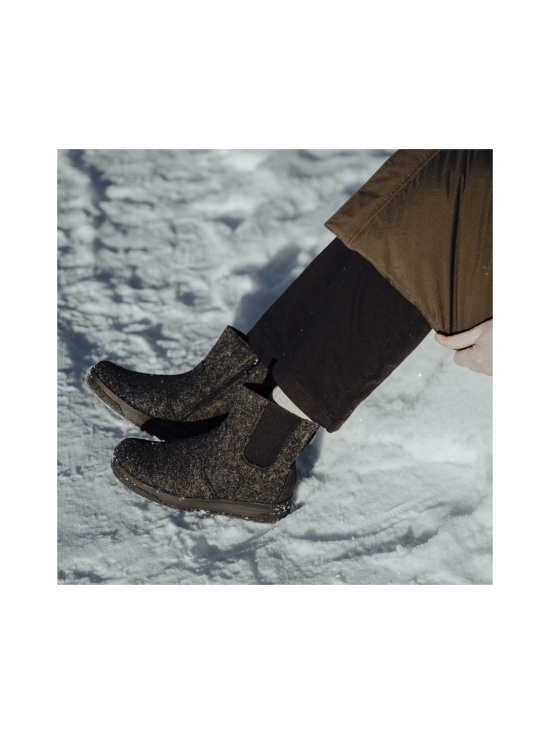 Pomar - MALLA GORE-TEX® huopanilkkurit - GRANIT FELT/BLACK WAXY | Stockmann - photo 9