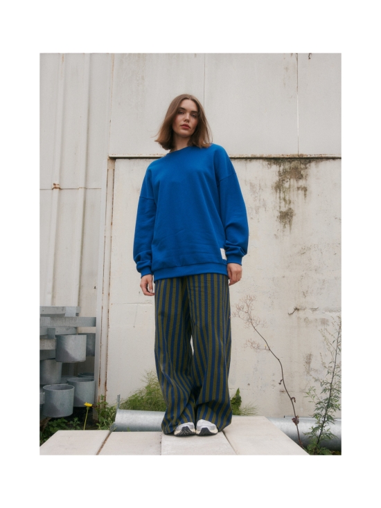 MAINIO - Stripy aikuisten seersucker-housut - SININEN | Stockmann - photo 7