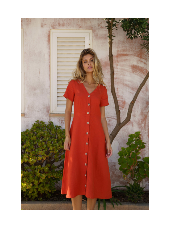 Nakoa - Penelope Dress, Burnt Orange - BURNT ORANGE (MURRETTU ORANSSI) | Stockmann - photo 2