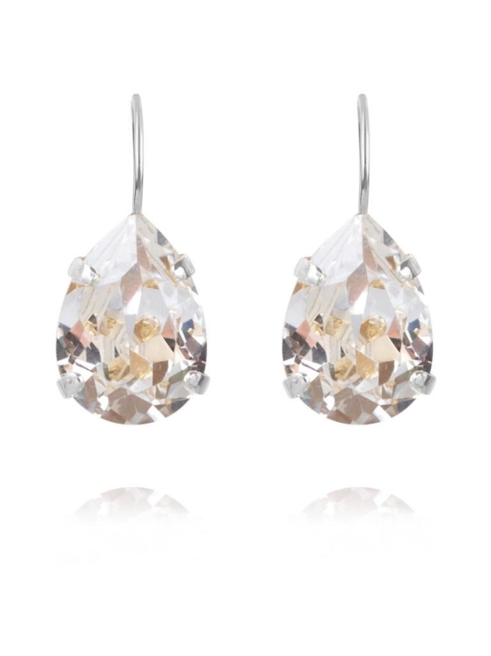 Caroline Svedbom Jewelry - MINI DROP CLASP EARRINGS RHODIUM - CRYSTAL | Stockmann - photo 1