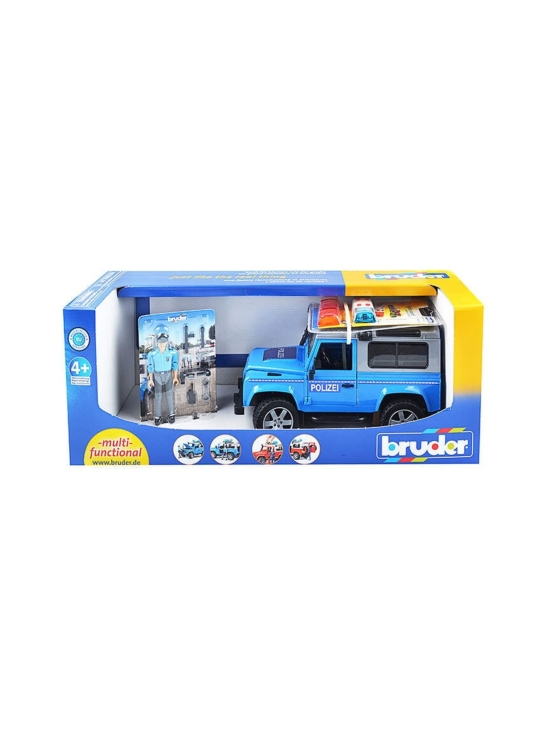BRUDER - BRUDER Land Rover Defender poliisiauto, 1:16 - photo 1 BRUDER - BRUDER Land Rover Defender poliisiauto, 1:16 | Stockmann - photo 1