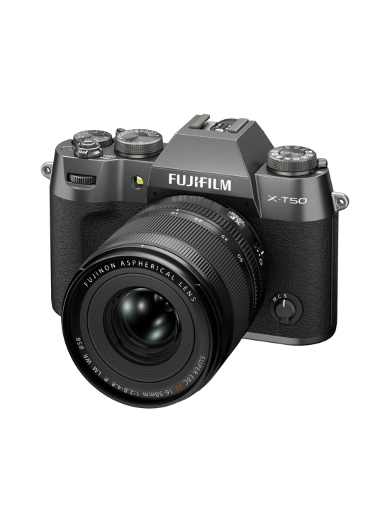 Fujifilm - Fujifilm X-T50 + XF 16-50mm F2.8-4.8 R LM WR Kit - Charcoal Silver - photo 2 Fujifilm - Fujifilm X-T50 + XF 16-50mm F2.8-4.8 R LM WR Kit - Charcoal Silver | Stockmann - photo 2