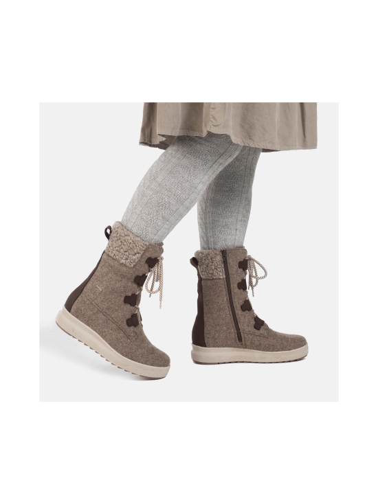 Pomar - REKI Naisten XW GORE-TEX® huopasaapikkaat - SAND FELT/BARK WAXY LEATHER | Stockmann - photo 6