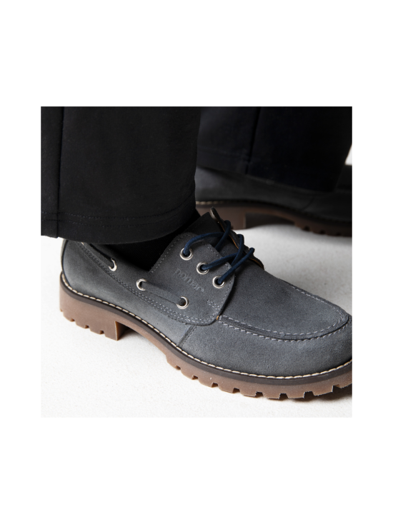 Pomar - RENTUKKA Zero Waste purjehduskengät - GREY SUEDE/TAN SOLE | Stockmann - photo 4