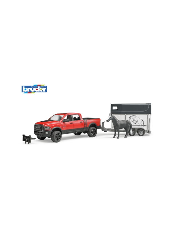 BRUDER - BRUDER Dodge RAM Power Wagon -avolava, hevostraileri ja hevonen, 1:16 | Stockmann - photo 1