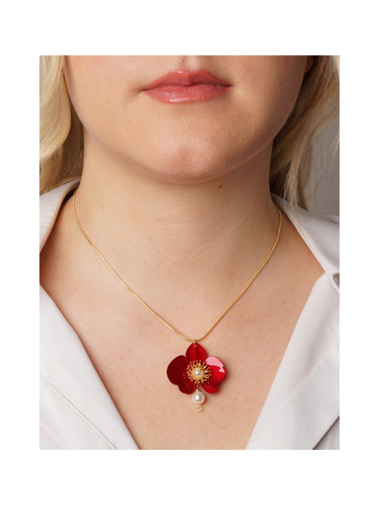 Upcycle with Jing - Butterfly Orchid Helmikaulakoru - Punainen - PUNAINEN - photo 2 Upcycle with Jing - Butterfly Orchid Helmikaulakoru - Punainen - PUNAINEN | Stockmann - photo 2