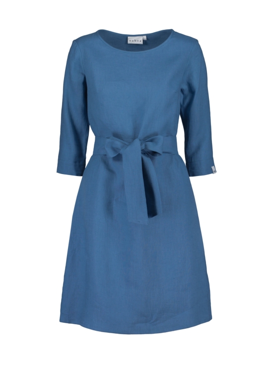 Classic Linen Dress, Bluestone
