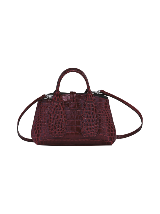 Longchamp - Roseau Croco - Top handle bag XS - Nahkalaukku - BURGUNDY - photo 4 Longchamp - Roseau Croco - Top handle bag XS - Nahkalaukku - BURGUNDY | Stockmann - photo 4