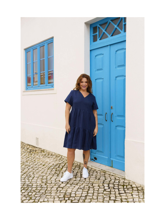 Nakoa - Pellava Kerrosmekko, Oxford Navy - OXFORD NAVY (TUMMANSININEN) | Stockmann - photo 3