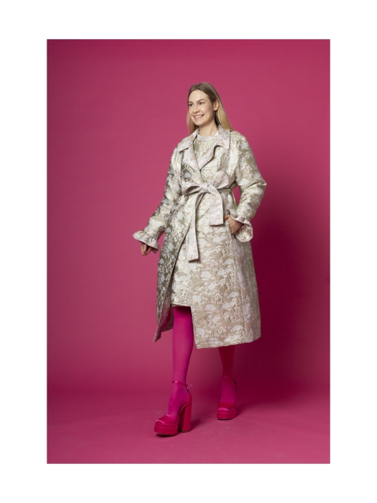 Miia Halmesmaa - BROKADITAKKI, VAALEANPUNAINEN MINTTU - VAALEANPUNAINEN | Stockmann - photo 8