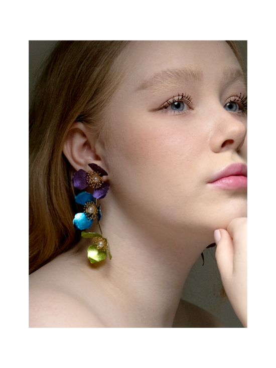 Upcycle with Jing - Triple Apple Flower Korvakorut - Rainbow - RAINBOW - photo 2 Upcycle with Jing - Triple Apple Flower Korvakorut - Rainbow - RAINBOW | Stockmann - photo 2