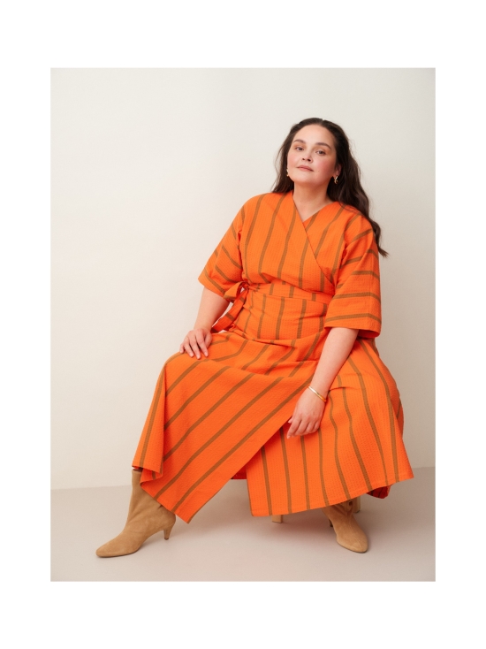 MAINIO - Ava seersucker kietaisumekko, Scarlett - ORANSSI | Stockmann - photo 5