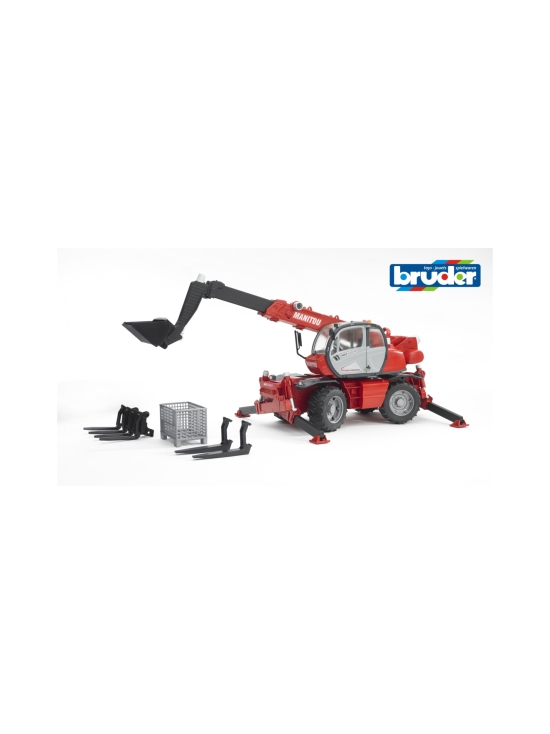 BRUDER Manitou Teleskooppikuormaaja MRT 2150 lisävarusteilla, 1:16