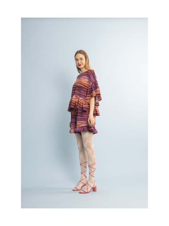 Miia Halmesmaa - FRILLASHORTSIT, GLITTER RAITA - PINKKI | Stockmann - photo 6