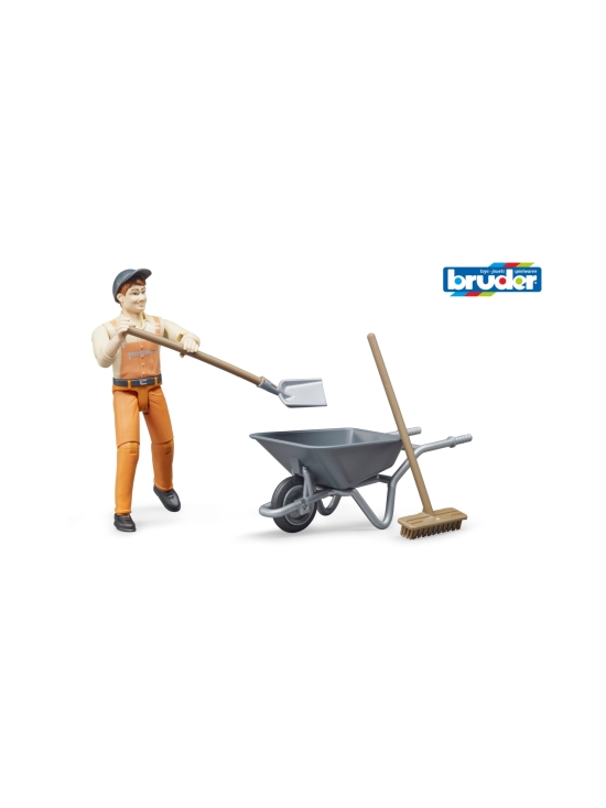 BRUDER - BRUDER Siivooja ja kottikärryt - photo 1 BRUDER - BRUDER Siivooja ja kottikärryt | Stockmann - photo 1