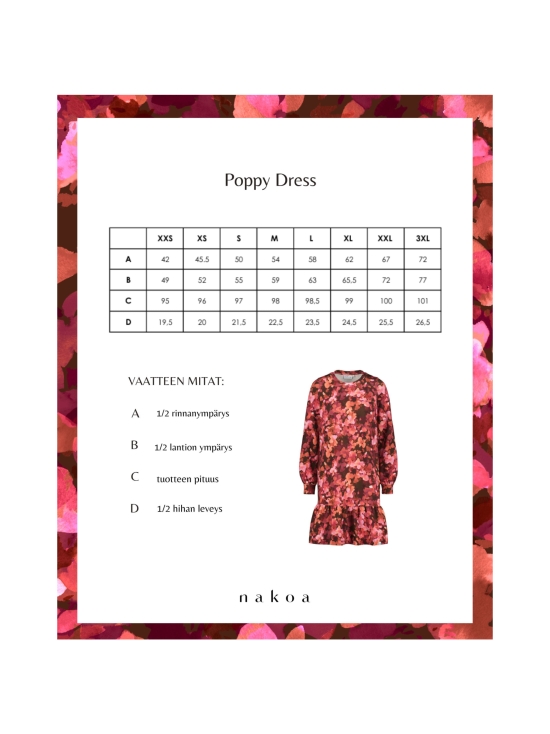 Nakoa - Poppy Dress, Scarlet Petals - SCARLET PETALS | Stockmann - photo 5