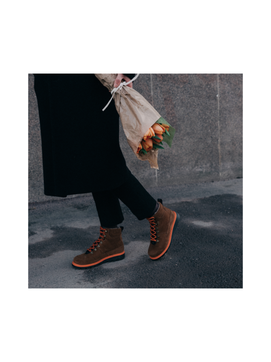 Pomar - KERTTU Naisten GORE-TEX talvikengät - BROWN SUEDE/BL.NAPPA/BLACK-ORANGE | Stockmann - photo 2