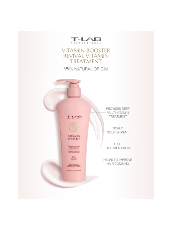 T-LAB Professional - Vitamin Booster Revival Vitamin Treatment -elvyttävä hoitoaine kaikille hiustyypeille 300ml | Stockmann - photo 3