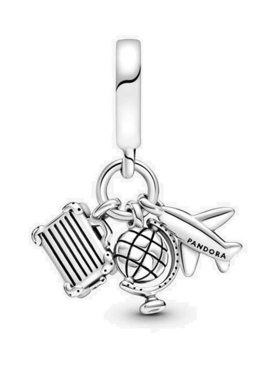 Pandora - Lentokone, maapallo ja matkalaukku -riipushela  799435C01 | Stockmann - photo 3