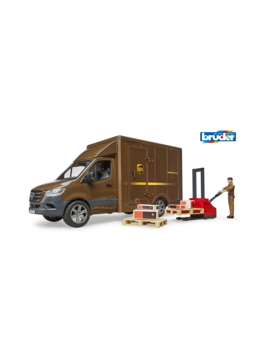 MERCEDES-BENZ - BRUDER MB Sprinter UPS lisälaitteilla+työmies - photo 1 MERCEDES-BENZ - BRUDER MB Sprinter UPS lisälaitteilla+työmies | Stockmann - photo 1