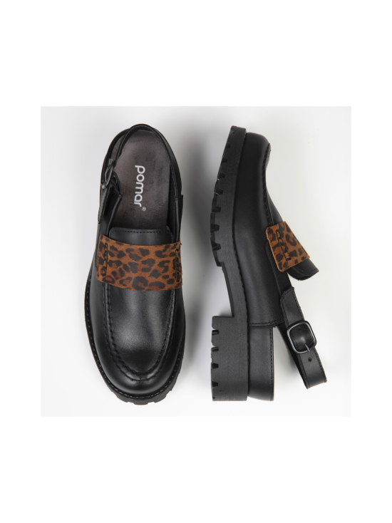 Pomar - TATAR slingback-loaferit - BLACK NAPPA/LEOPARD | Stockmann - photo 8