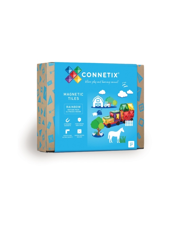 CONNETIX - CONNETIX Magneettinen rakennussarja Rainbow liike, 24 osaa | Stockmann - photo 1