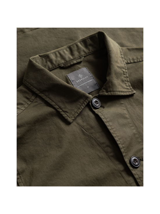 Berkeley - Logan Stretch Overshirt -paitatakki - OLIVE | Stockmann - photo 5